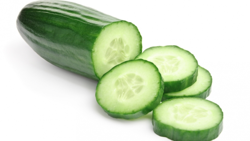 Cucumber on White