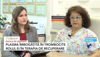 Stire din  : Plasma îmbogățită în trombocite. Rolul ei în terapia de recuperare